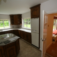 Door to kitchen from family room