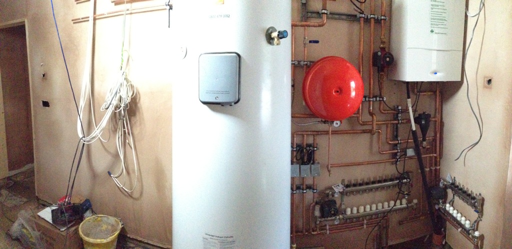 Boiler and bathrooms
